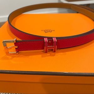 Hermès Pop H 15 Belt - Rose Extreme (Size 80)